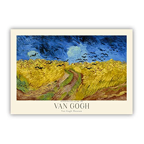 Van Gogh Poster Prints, Van Gogh Prints Museum Gallery Exhibition Poster, Van Gogh Paintings, Van Gogh Art Works, Van Gogh Prints, Van Gogh Exhibition Poster, Vintage Print, Home Wall Art, Office Wall Decor