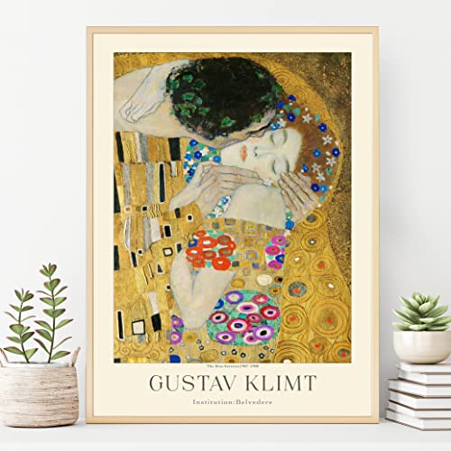 Gustav Klimt Poster Prints, Gustav Klimt Prints Museum Gallery Exhibition Poster, Gustav Klimt Paintings, Gustav Klimt Art Works, Gustav Klimt Prints, Gustav Klimt Exhibition Poster, Vintage Print, Home Wall Art, Office Wall Decor