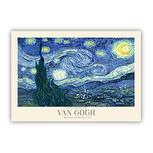 Van Gogh Poster Prints, Van Gogh Prints Museum Gallery Exhibition Poster, Van Gogh Paintings, Van Gogh Art Works, Van Gogh Prints, Van Gogh Exhibition Poster, Vintage Print, Home Wall Art, Office Wall Decor