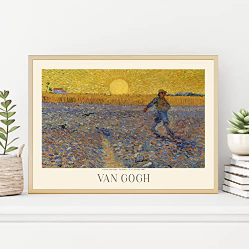 Van Gogh Poster Prints, Van Gogh Prints Museum Gallery Exhibition Poster, Van Gogh Paintings, Van Gogh Art Works, Van Gogh Prints, Van Gogh Exhibition Poster, Vintage Print, Home Wall Art, Office Wall Decor