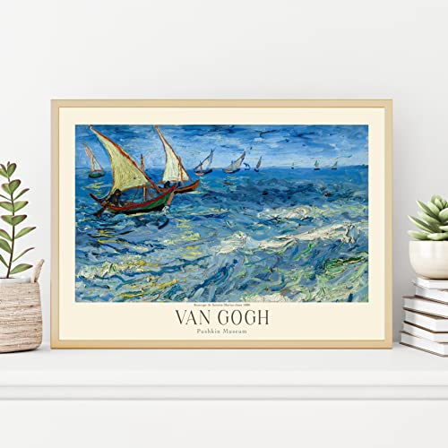 Van Gogh Poster Prints, Van Gogh Prints Museum Gallery Exhibition Poster, Van Gogh Paintings, Van Gogh Art Works, Van Gogh Prints, Van Gogh Exhibition Poster, Vintage Print, Home Wall Art, Office Wall Decor