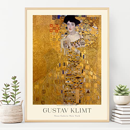 Gustav Klimt Poster Prints, Gustav Klimt Prints Museum Gallery Exhibition Poster, Gustav Klimt Paintings, Gustav Klimt Art Works, Gustav Klimt Prints, Gustav Klimt Exhibition Poster, Vintage Print, Home Wall Art, Office Wall Decor