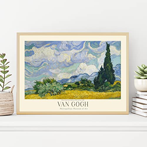 Van Gogh Poster Prints, Van Gogh Prints Museum Gallery Exhibition Poster, Van Gogh Paintings, Van Gogh Art Works, Van Gogh Prints, Van Gogh Exhibition Poster, Vintage Print, Home Wall Art, Office Wall Decor