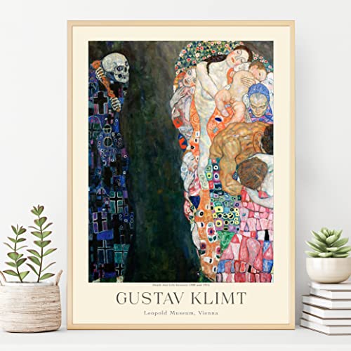 Gustav Klimt Poster Prints, Gustav Klimt Prints Museum Gallery Exhibition Poster, Gustav Klimt Paintings, Gustav Klimt Art Works, Gustav Klimt Prints, Gustav Klimt Exhibition Poster, Vintage Print, Home Wall Art, Office Wall Decor