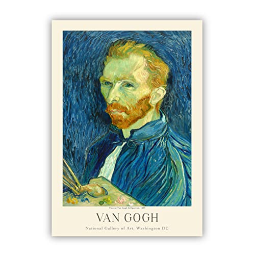 Van Gogh Poster Prints, Van Gogh Prints Museum Gallery Exhibition Poster, Van Gogh Paintings, Van Gogh Art Works, Van Gogh Prints, Van Gogh Exhibition Poster, Vintage Print, Home Wall Art, Office Wall Decor