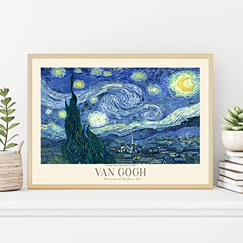 Van Gogh Poster Prints, Van Gogh Prints Museum Gallery Exhibition Poster, Van Gogh Paintings, Van Gogh Art Works, Van Gogh Prints, Van Gogh Exhibition Poster, Vintage Print, Home Wall Art, Office Wall Decor