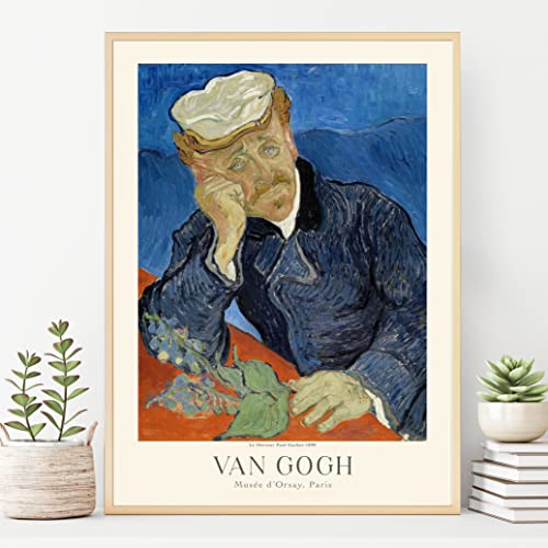 Van Gogh Poster Prints, Van Gogh Prints Museum Gallery Exhibition Poster, Van Gogh Paintings, Van Gogh Art Works, Van Gogh Prints, Van Gogh Exhibition Poster, Vintage Print, Home Wall Art, Office Wall Decor