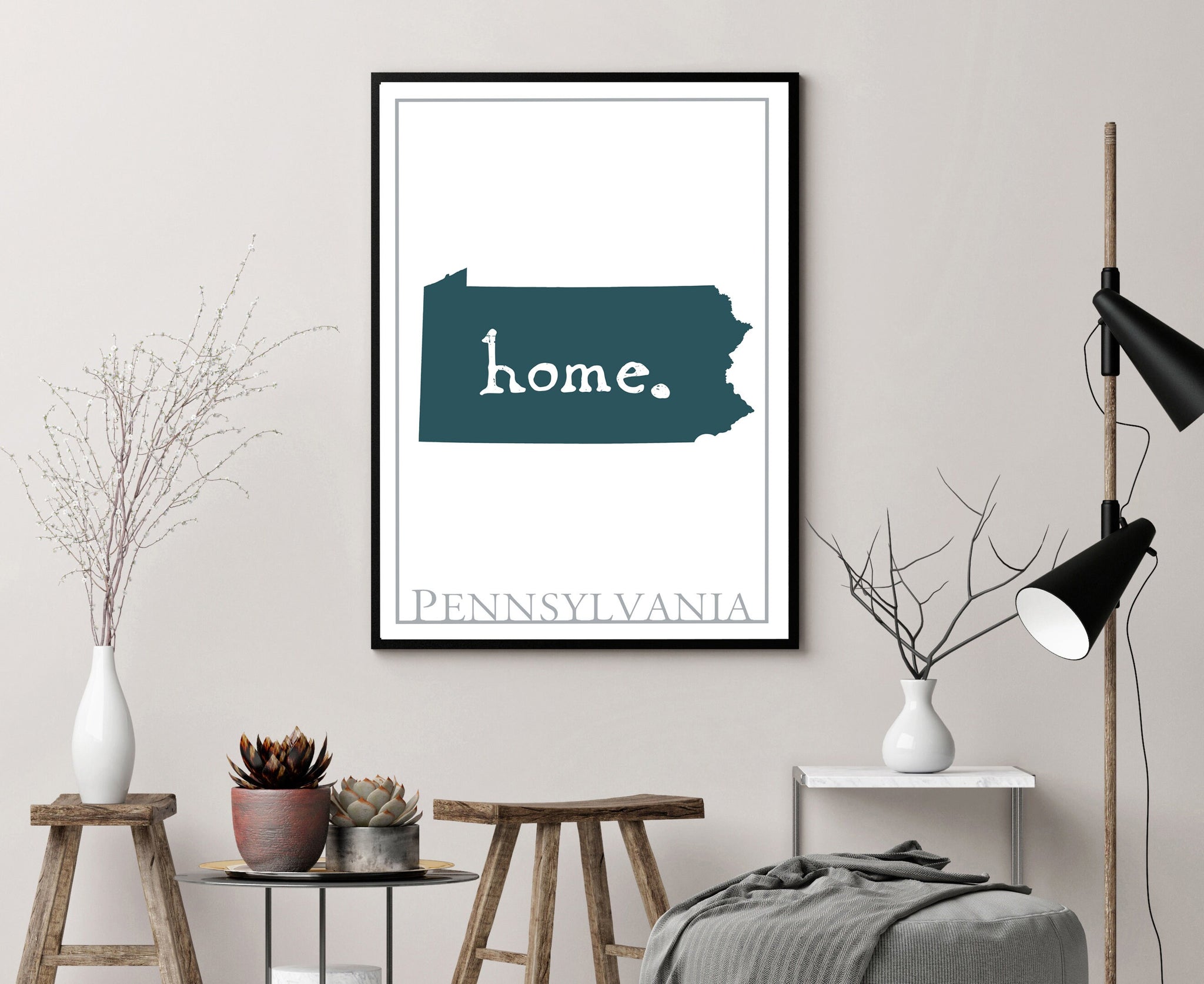 Pennsylvania Map Wall Art,  Modern Map Print, City map wall decor, Pennsylvania City Poster Print, Pennsylvania State Poster, Home wall art