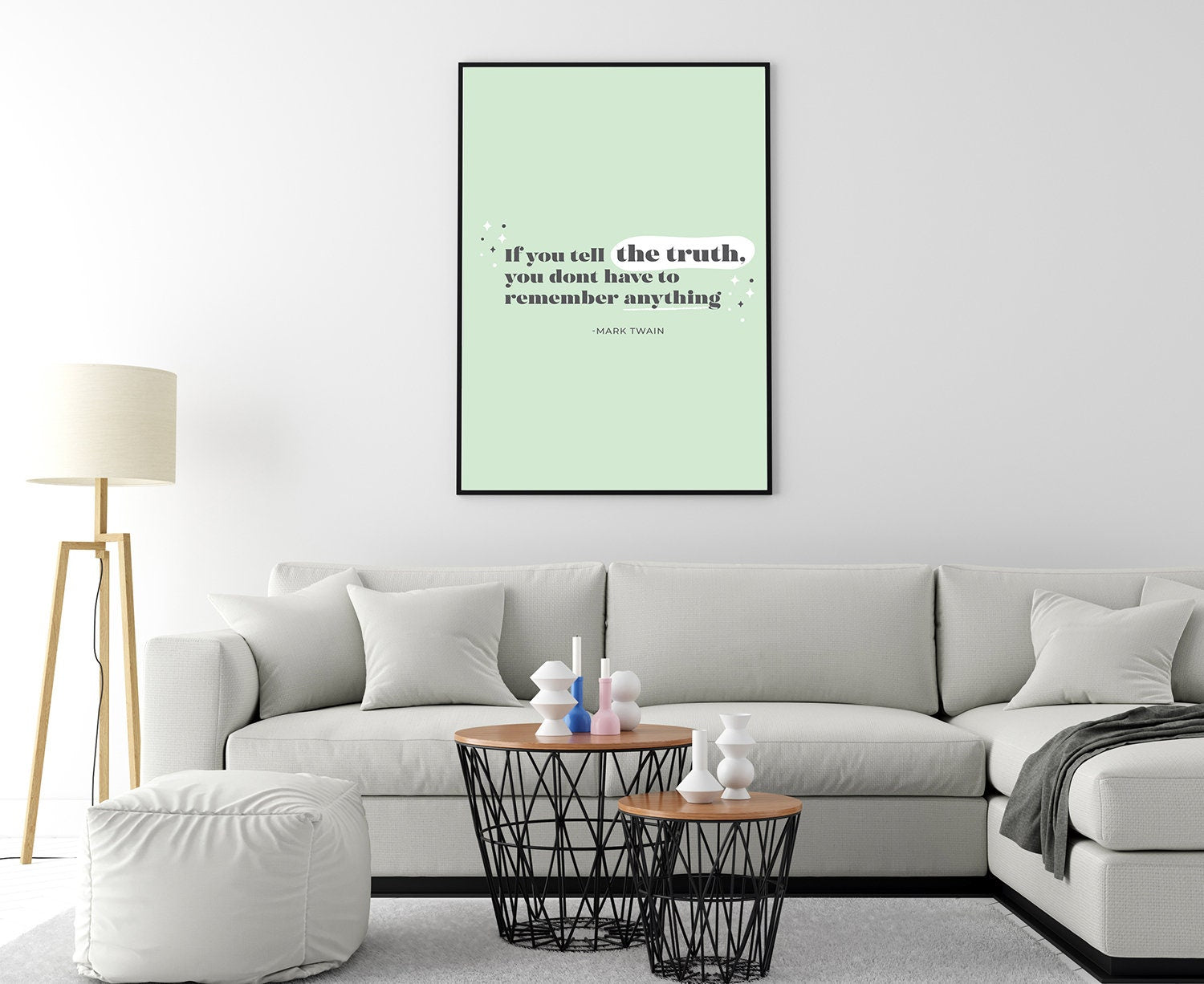 If you tell the truth quote, Mark Twain, Poster Prints, Home wall decor, Dorm room wall art, Office wall art, Motivational quotes, Quotes