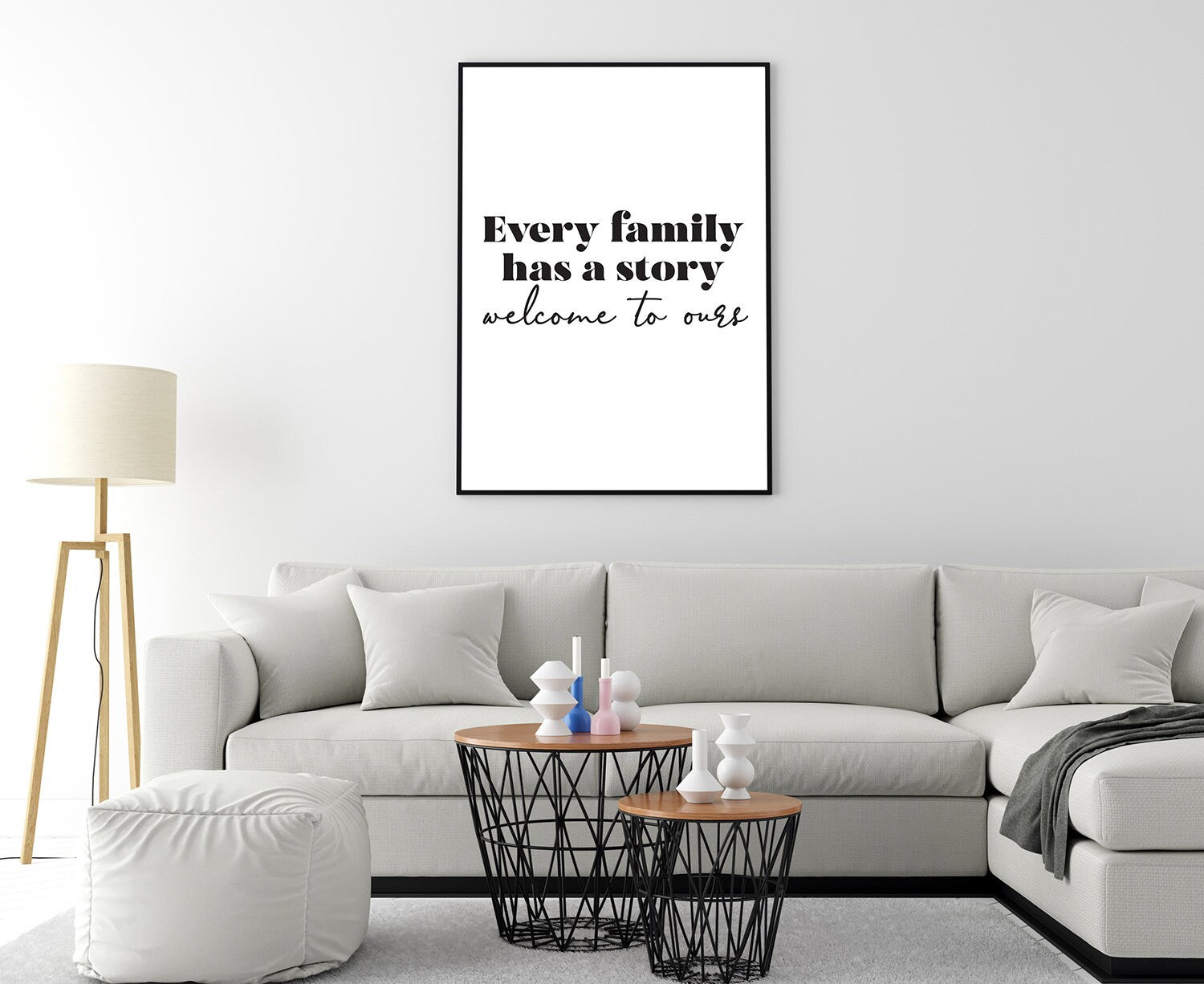 Every family has a story, Poster prints, Home wall decor, Quote prints, Living room quotes, Family room wall art, Entrepreneur Modern poster