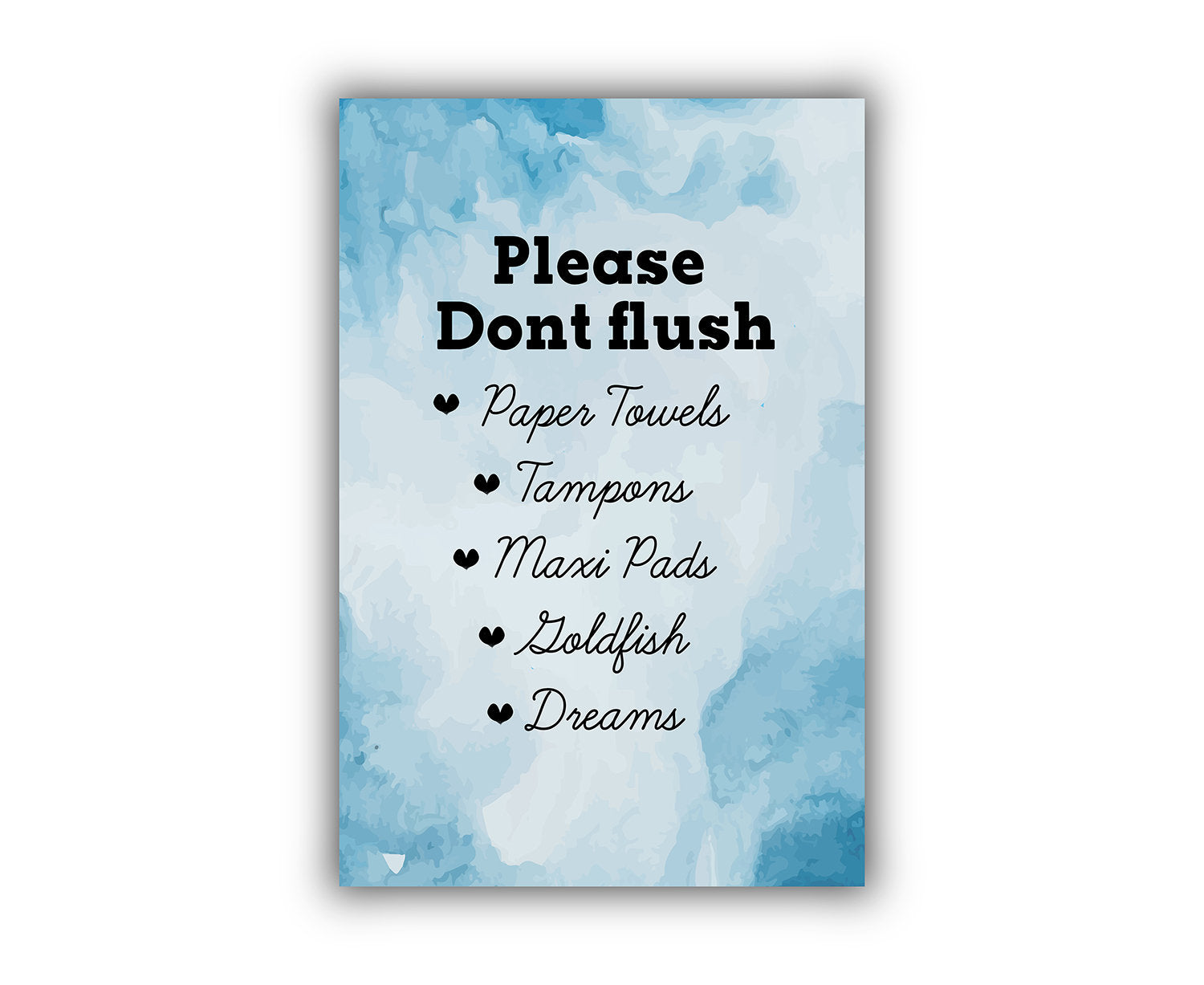 Please don't flush, Restroom wall decor, Bathroom wall decor, Toilet rules poster, Bathroom rules wall art, Quote print, Home decor wall art