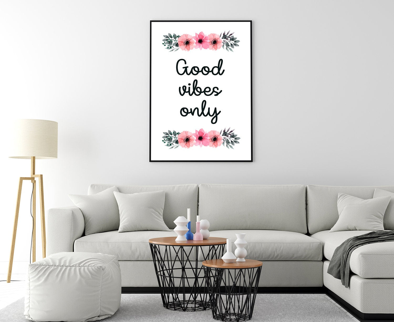 Good Vibes Only,Poster Print, Art print, Quote Print, Dorm room wall art, Office wall decor, School wall art, Motivational quotes prints