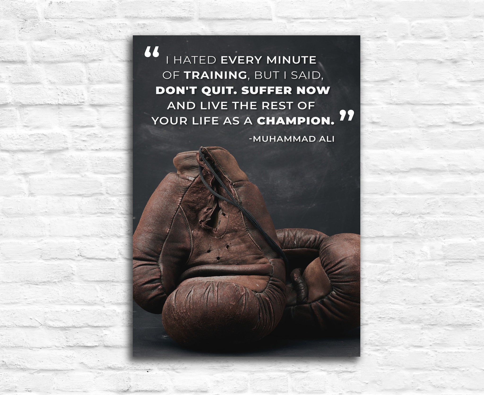 Muhammad Ali, Quotes, Poster Prints, Muhammad Ali quotes, Gym wall art, Gym Poster, Gym D√©cor, Inspired Poster, Motivation Art,  Office wall