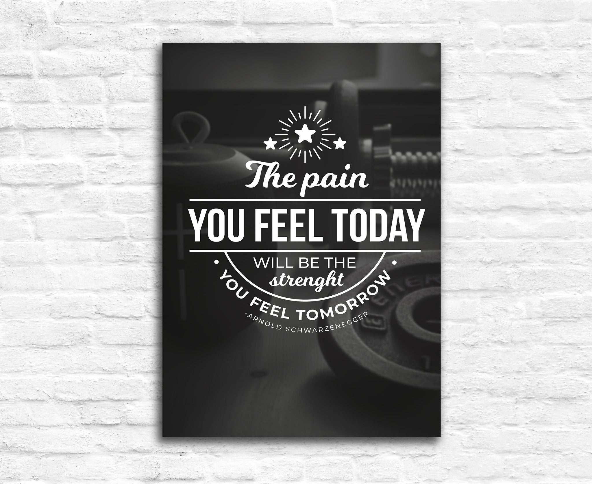 Gym wall art, Gym Poster, Gym quote, Gym D√©cor, Home gym, Home gym d√©cor, Home gym poster, Inspired poster, Fitness d√©cor,Motivational quote