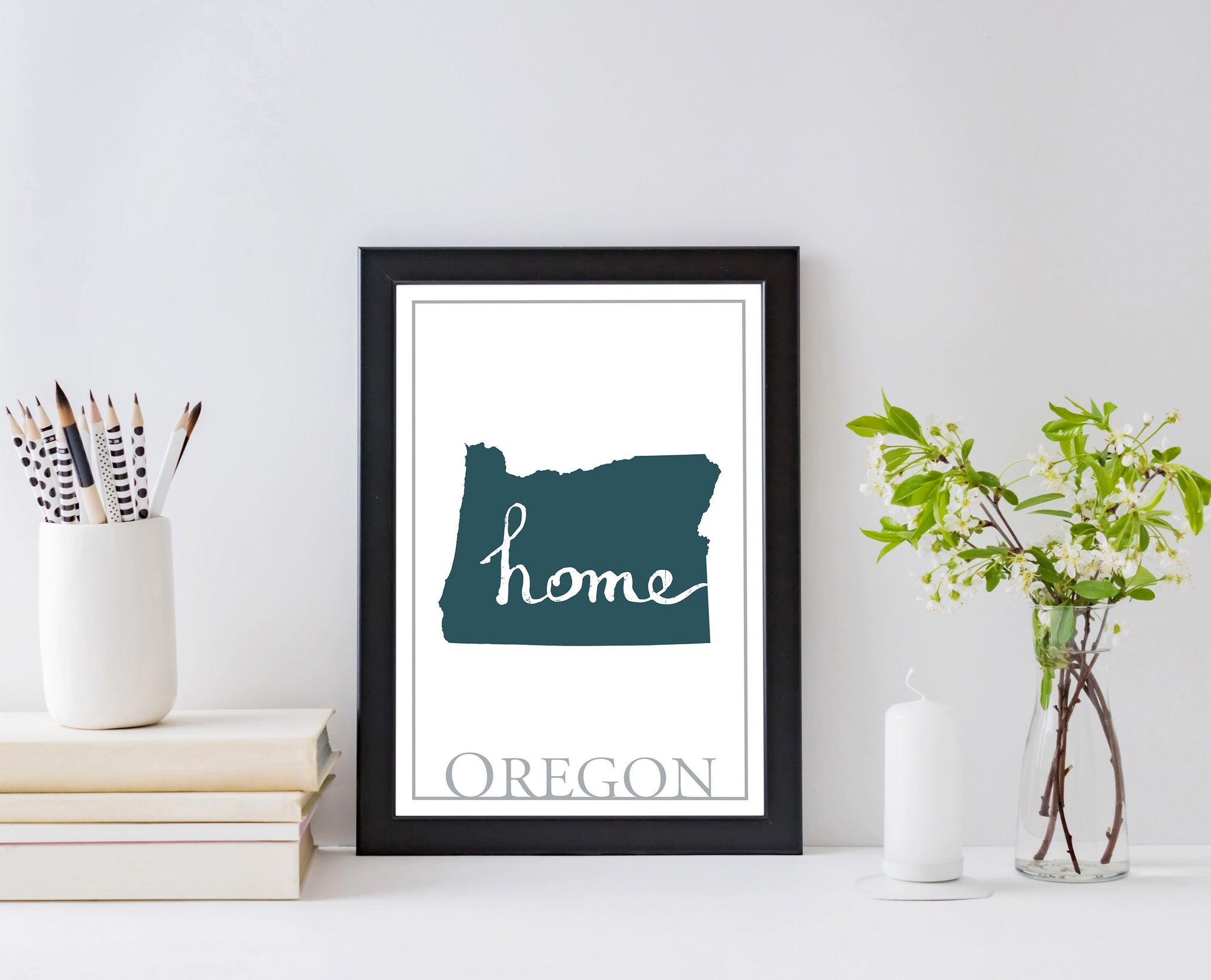 Oregon Map Wall Art, Oregon Modern Map Print, City map wall decor, Oregon City Poster Print, Unframed Oregon State Poster, Home wall decor