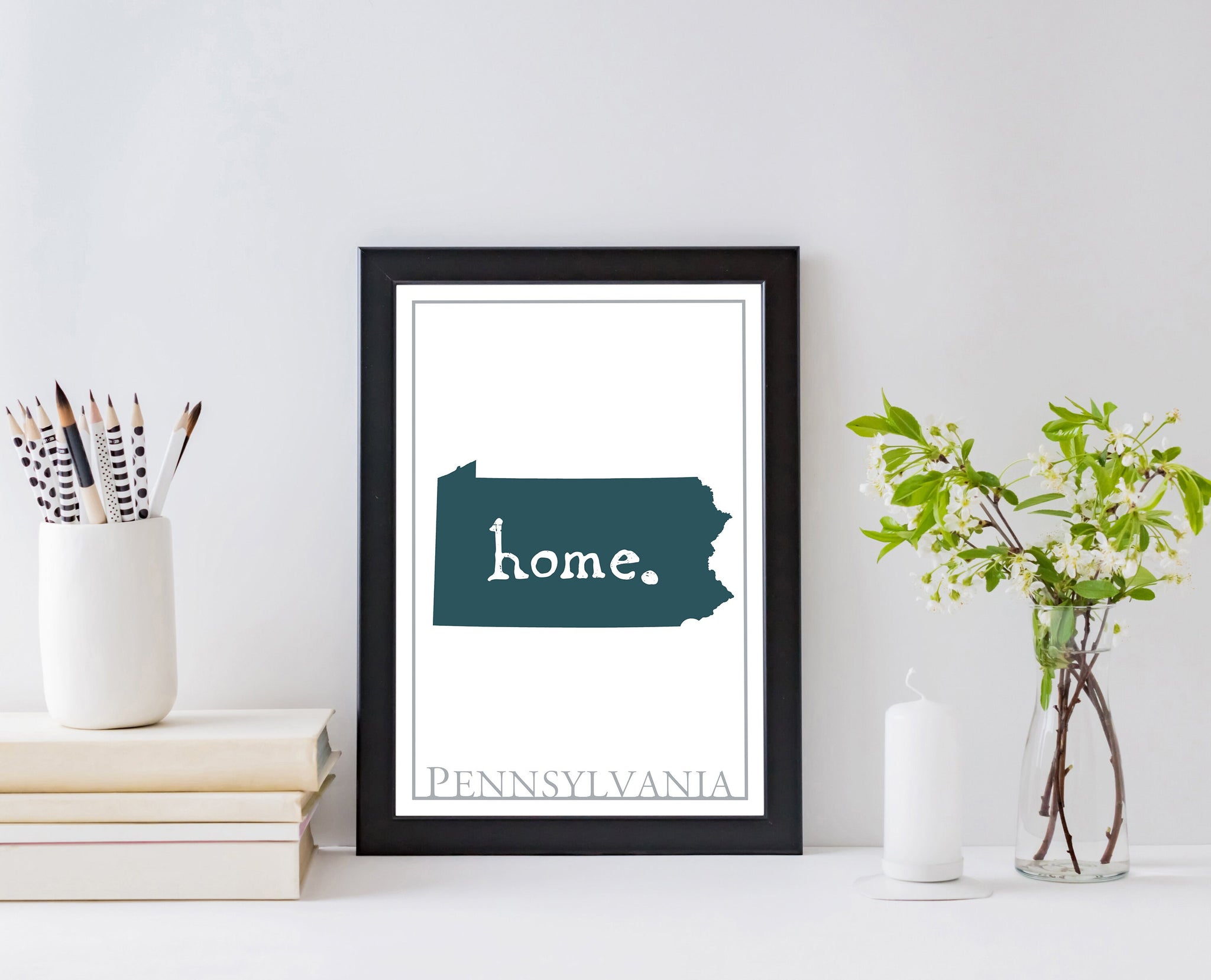 Pennsylvania Map Wall Art,  Modern Map Print, City map wall decor, Pennsylvania City Poster Print, Pennsylvania State Poster, Home wall art