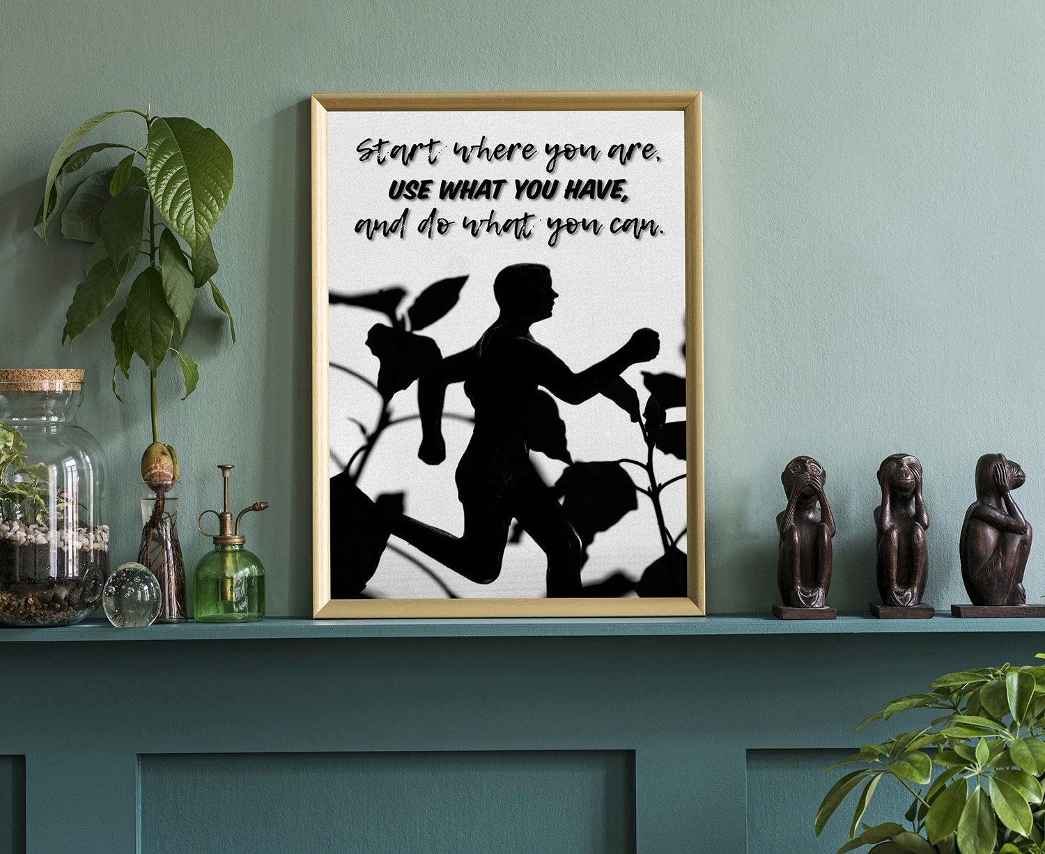 Start where you are.., Gym wall art, Gym Poster, Gym quote, Gym D√©cor, Home gym d√©cor, Home gym poster, Fitness d√©cor, Motivational quote