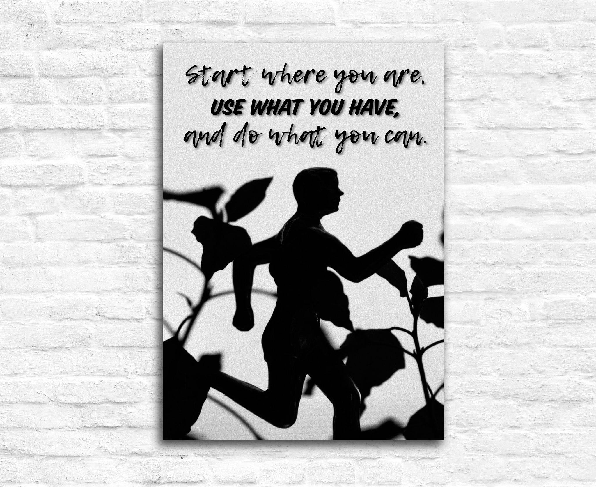 Start where you are.., Gym wall art, Gym Poster, Gym quote, Gym D√©cor, Home gym d√©cor, Home gym poster, Fitness d√©cor, Motivational quote