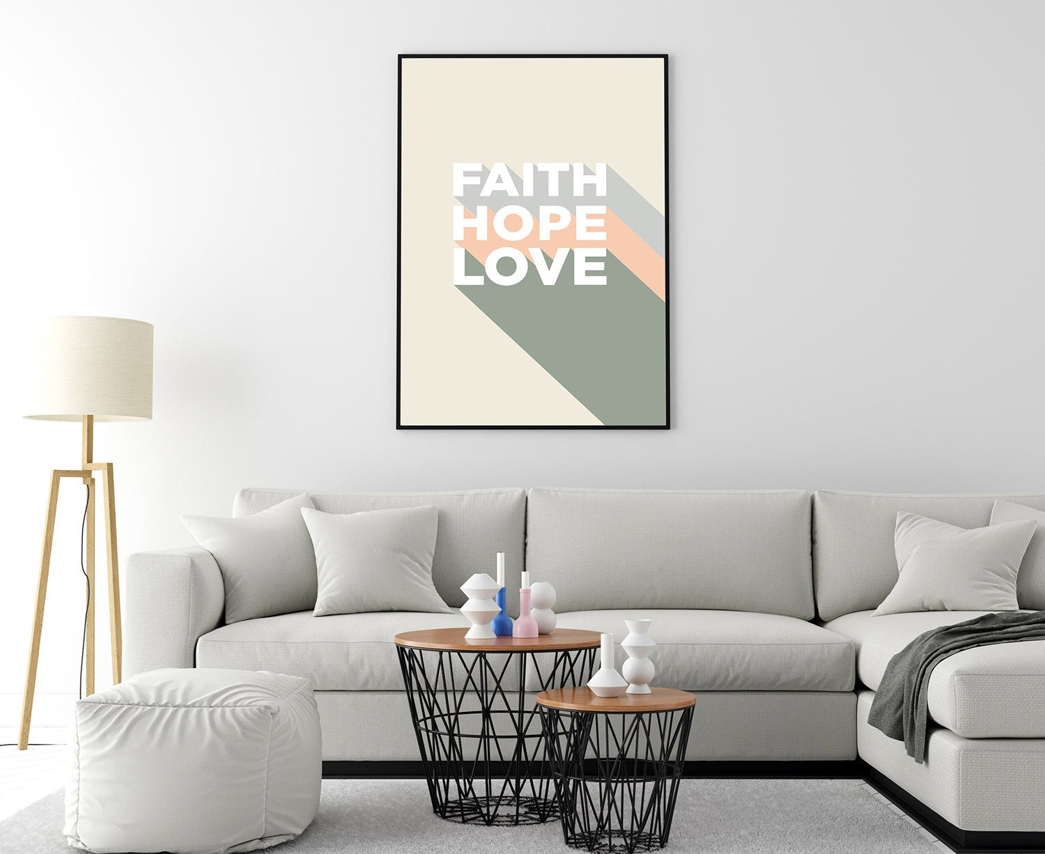 Faith Hope Love,Poster Prints, Modern Poster prints, Home wall Art Prints, Dorm Rooms wall art, Office wall decor, Motivational quotes, Gift