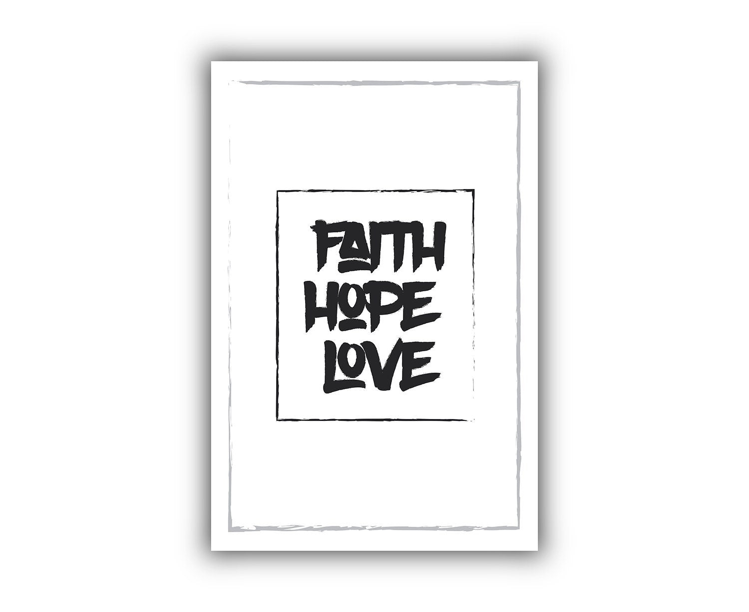 Faith Hope Love,Poster Prints, Modern Poster prints, Home wall Art Prints, Dorm Rooms wall art, Office wall decor, Motivational quotes, Gift