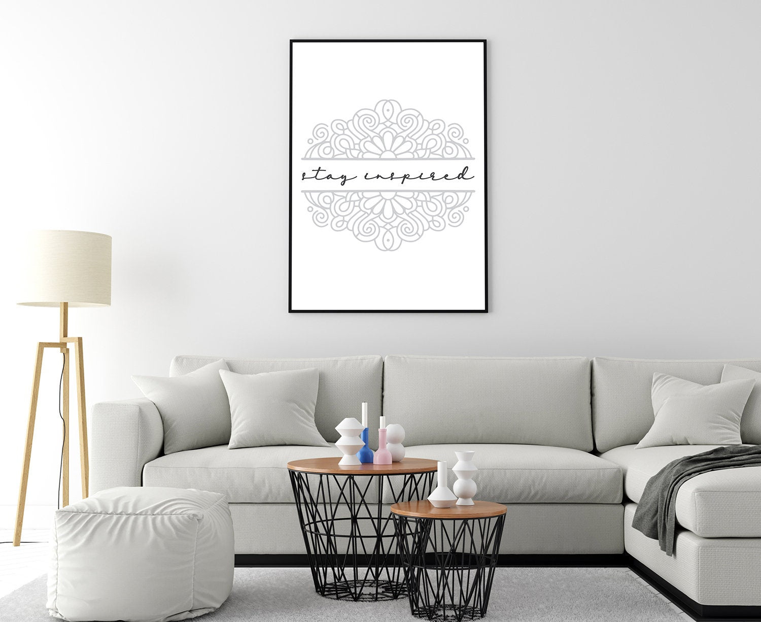 Stay Inspired, Poster Prints, Modern Poster print, Home wall art poster, Dorm Room wall decor, Office wall decor, Motivational quote poster