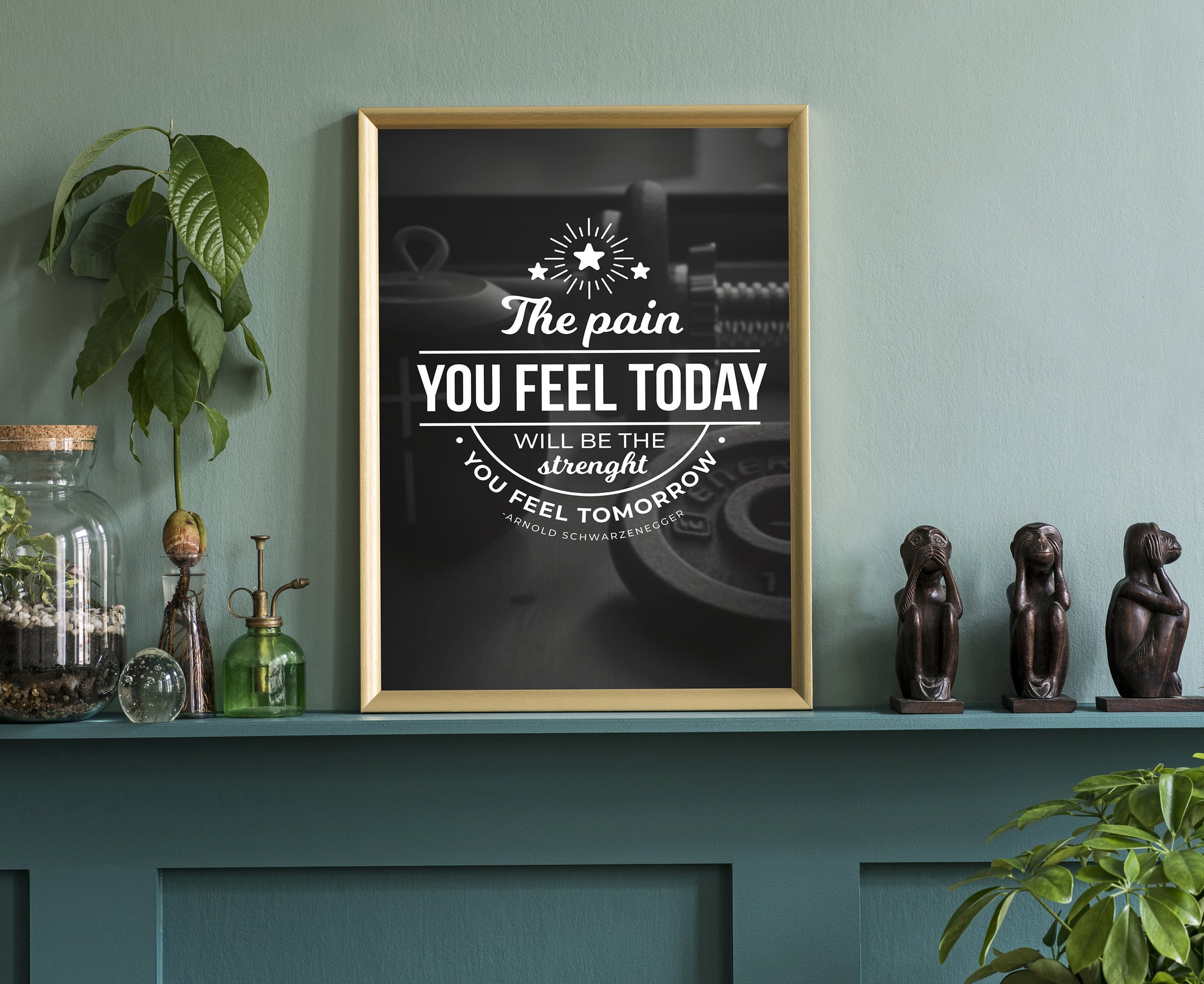 Gym wall art, Gym Poster, Gym quote, Gym D√©cor, Home gym, Home gym d√©cor, Home gym poster, Inspired poster, Fitness d√©cor,Motivational quote