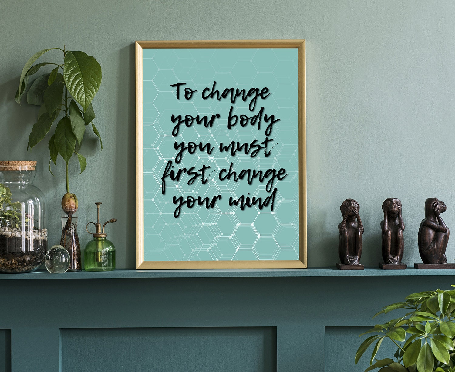 To change your body.., Gym Poster, Gym quote, Gym D√©cor, Home gym d√©cor, Home gym poster, gym wall decor, Fitness d√©cor,Motivational quote