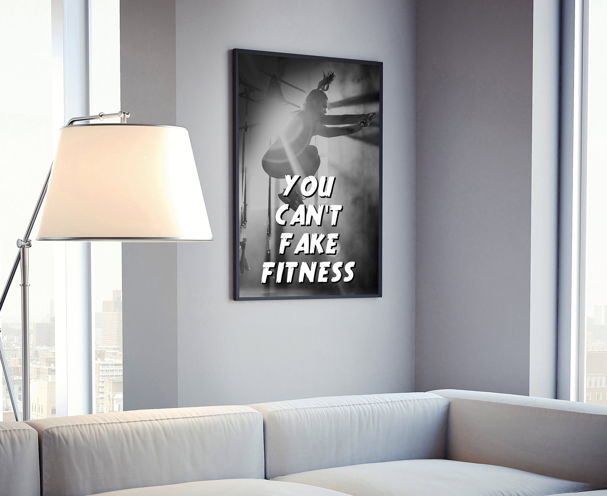 You can't fake fitness, GYM Quotes, Gym Posters, Fitness Quotes, GYM Wall Decor, Home Wall Decor, GYM Prints, Gym wall art, Motivation Art