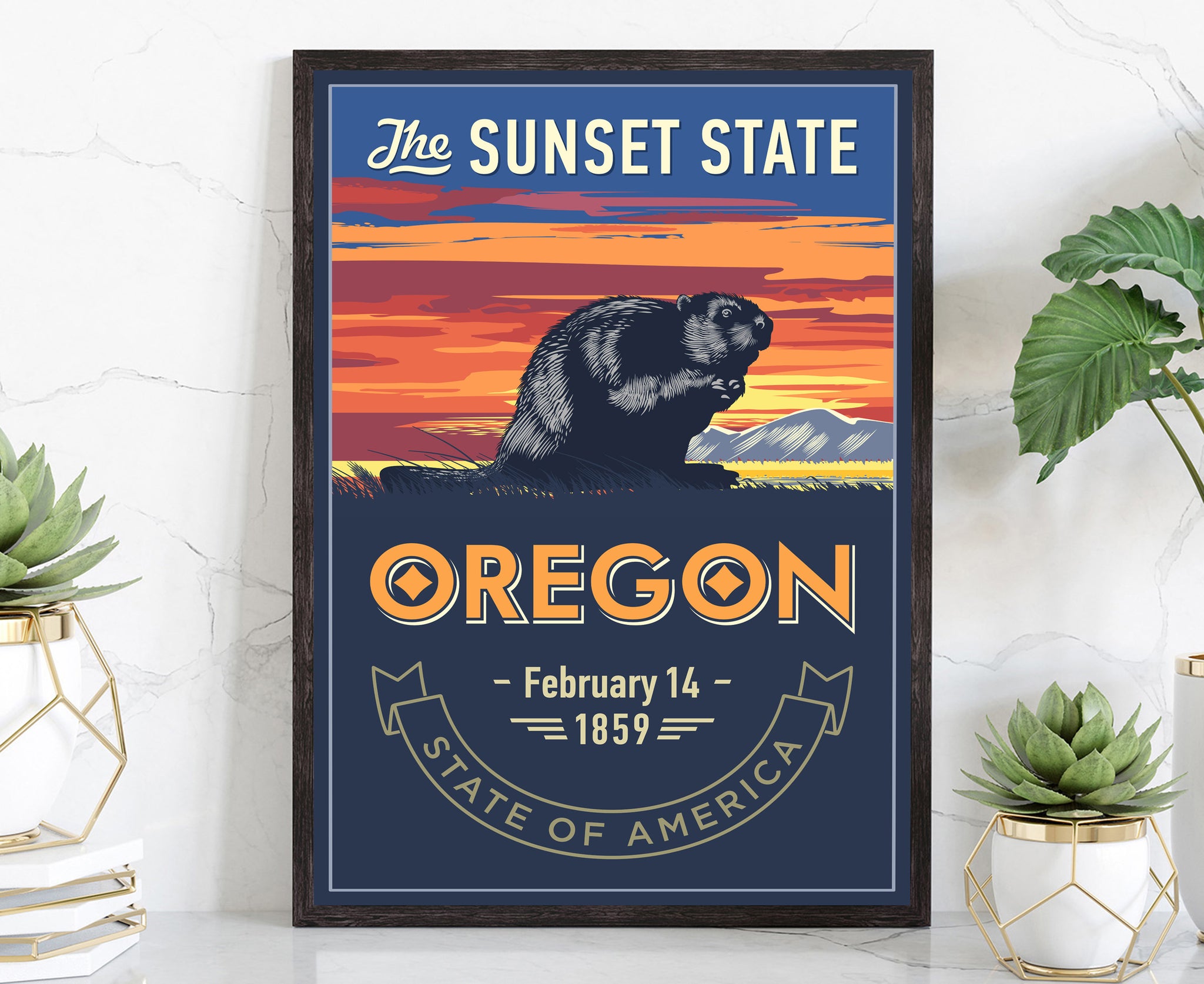 United States Poster, Oklahoma State Poster Print, Oklahoma State Emblem Poster, Retro Travel State Poster, Home Wall Art, Office Wall Art