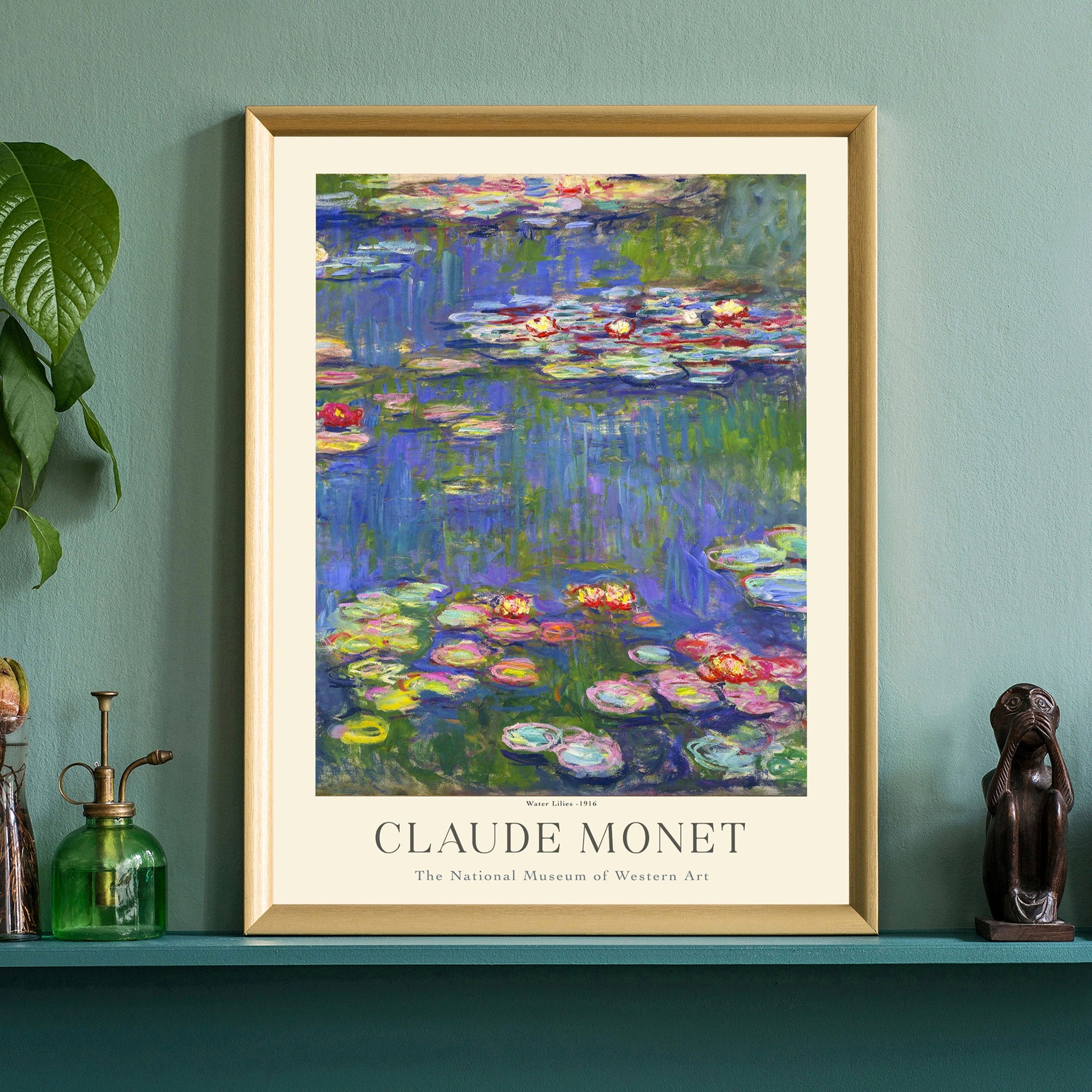 Claude Monet painting prints, Museum gallery exhibition poster, Claude Monet artworks, Claude Monet poster prints, Monet vintage print