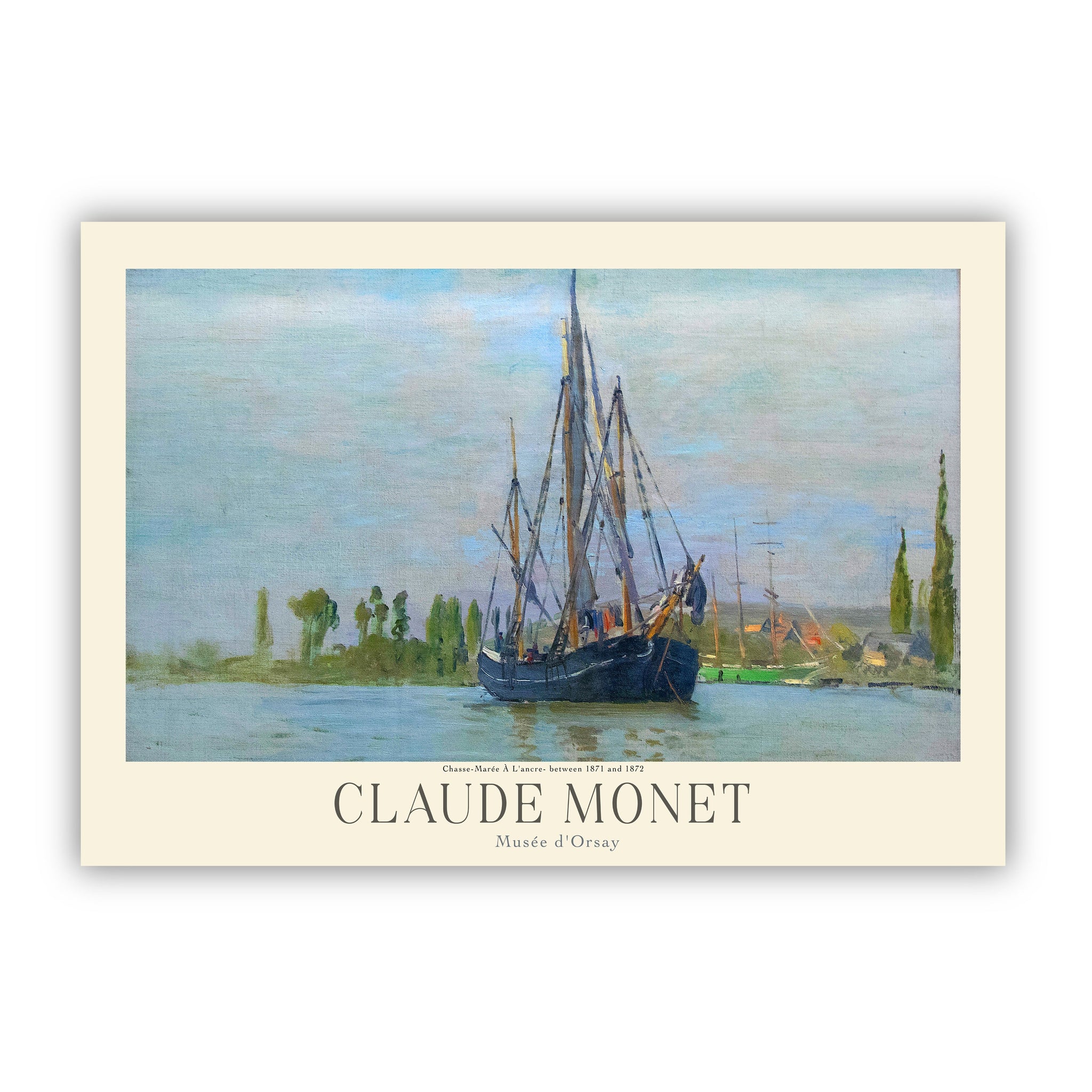 Claude Monet painting prints, Museum gallery exhibition poster, Claude Monet artworks, Claude Monet poster prints, Monet vintage print