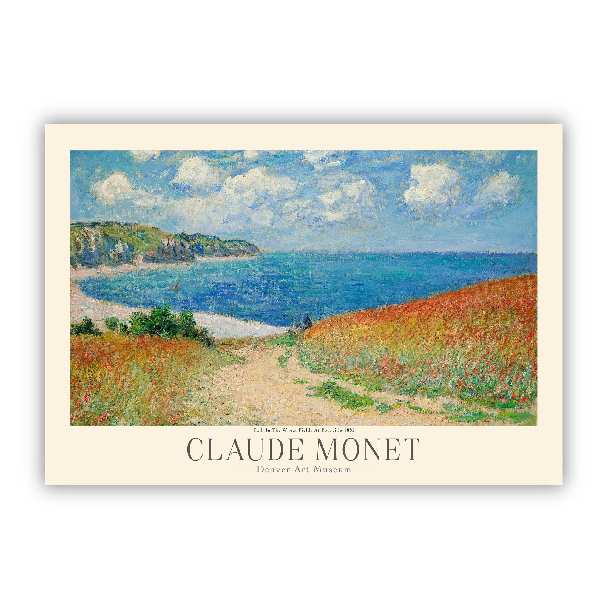 Claude Monet painting prints, Museum gallery exhibition poster, Claude Monet artworks, Claude Monet poster prints, Monet vintage print