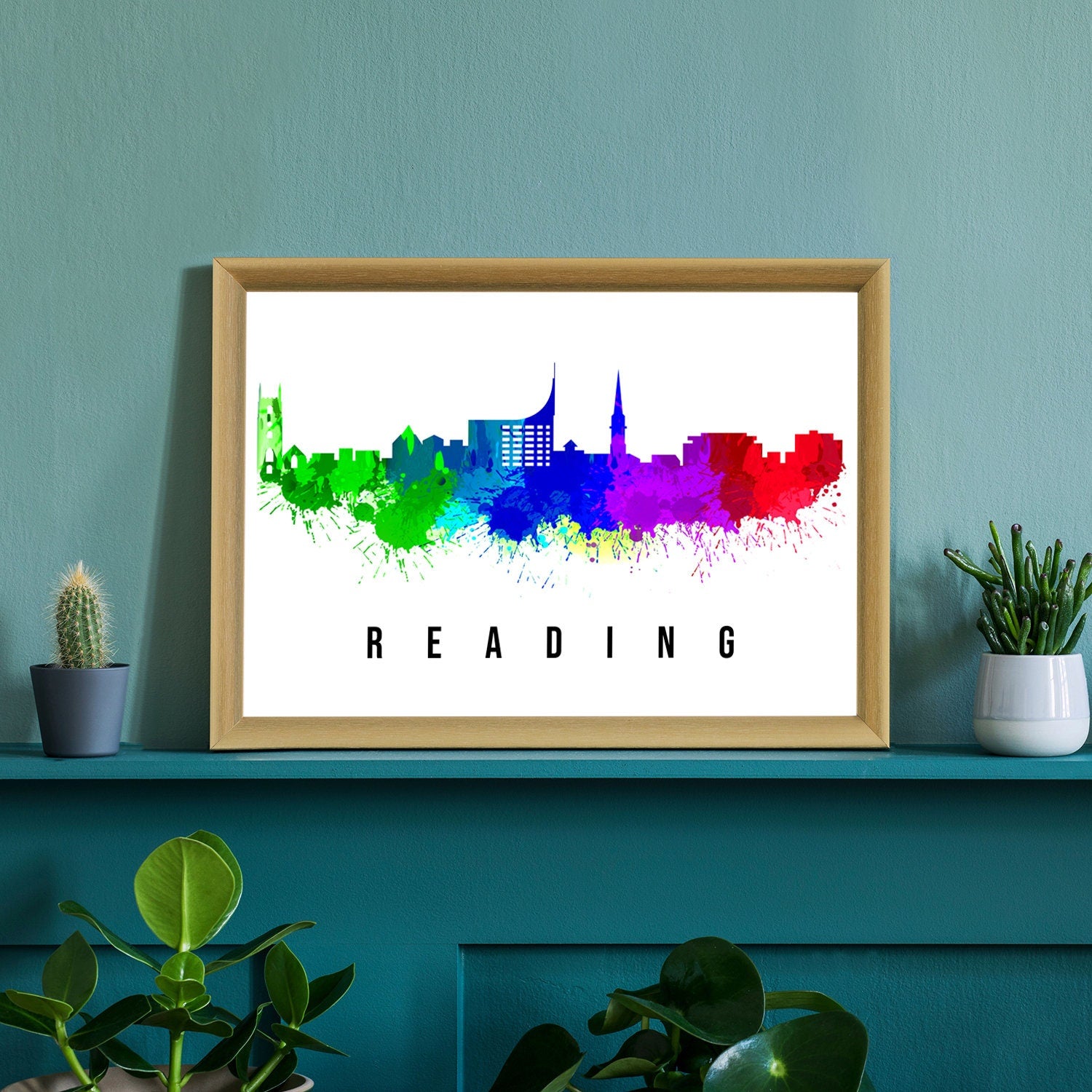 Plymouth England Poster, Skyline poster cityscape poster, Landmark City Illustration poster, Home wall decoration, Office wall art