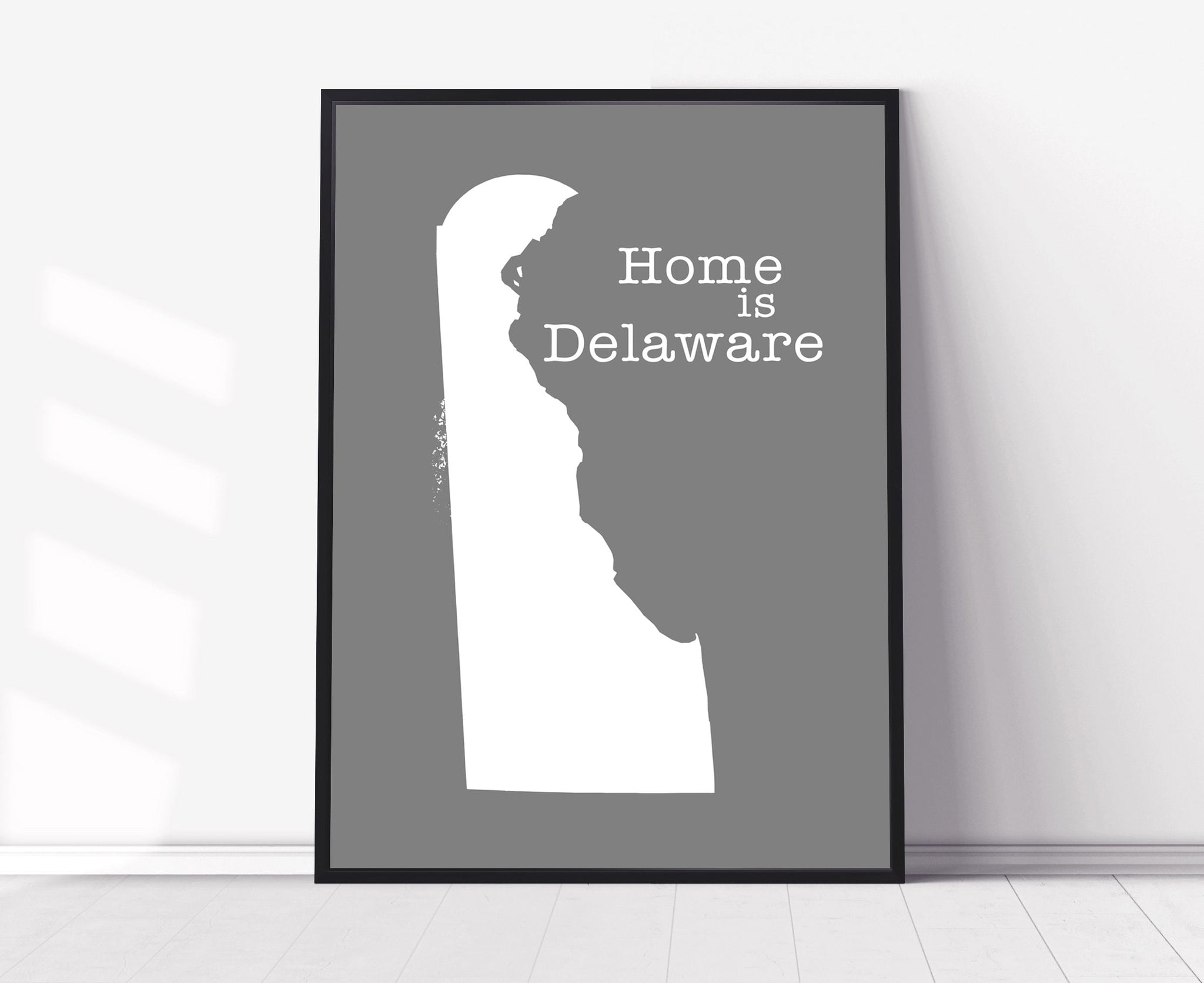 Delaware Map Wall Art, Delaware City Map, Poster Print, State Posters, Home wall decor, Office wall decor, Home gifts, Kids room wall art