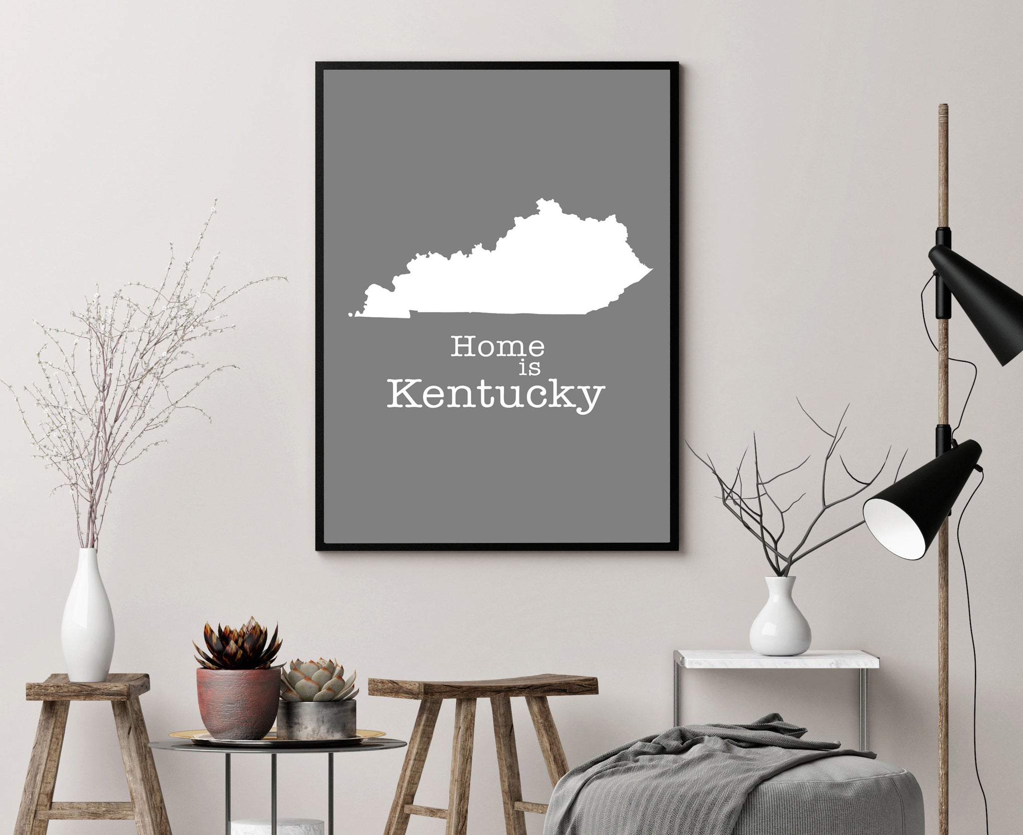 Kentucky Map Wall Art