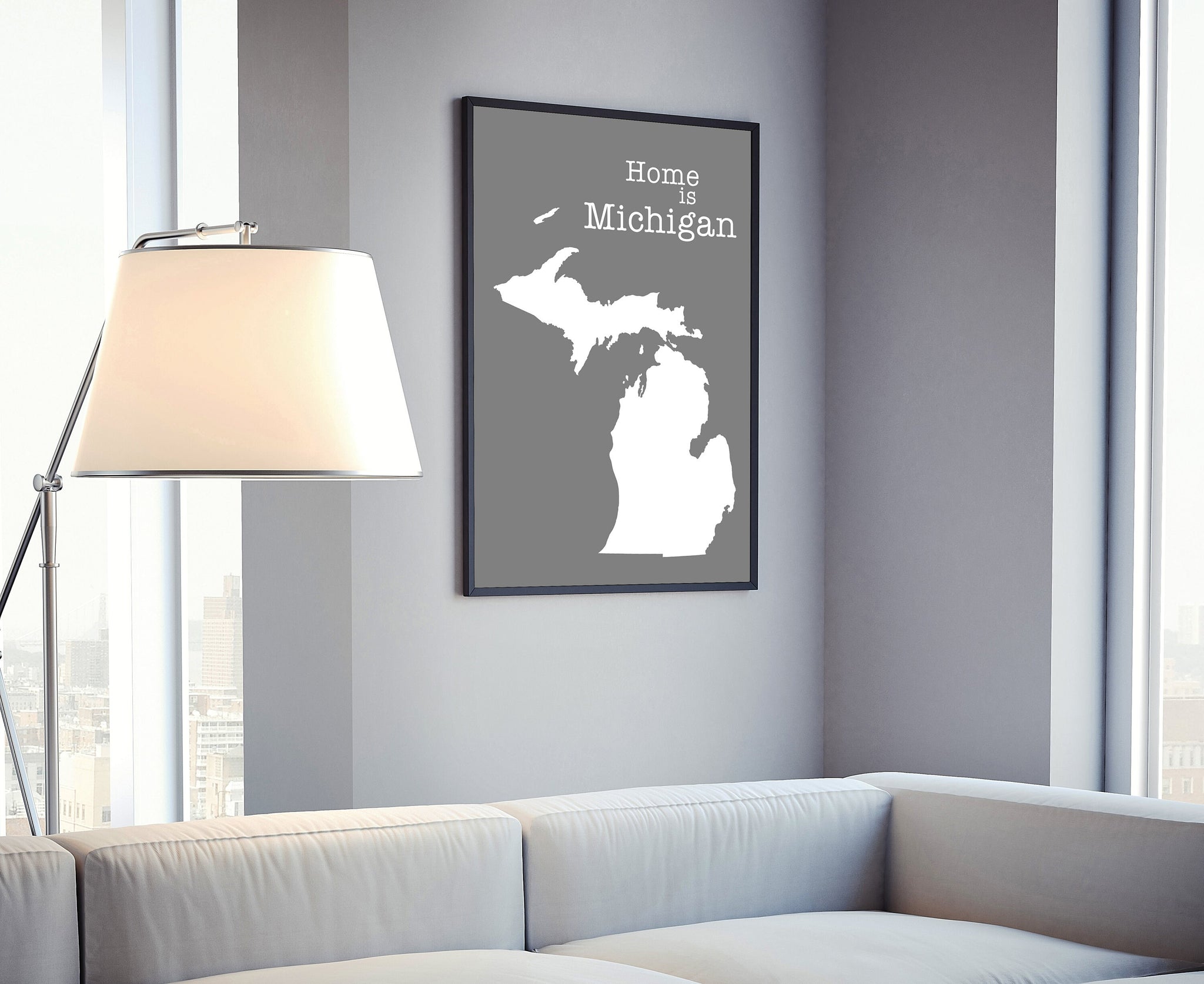 Michigan Map Wall Art