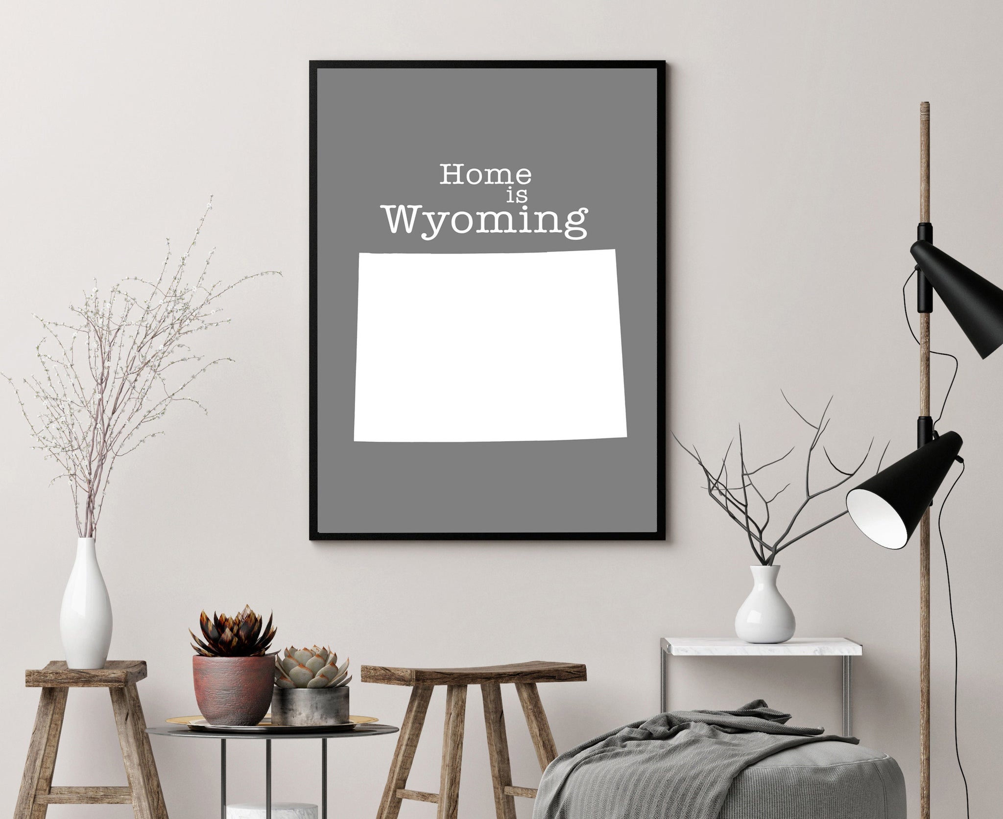 Wyoming Map Wall Art, Wyoming Modern Map, Poster Printing, City map, Wall Decor, Wyoming State Poster, Home wall art, Office wall decor, Map