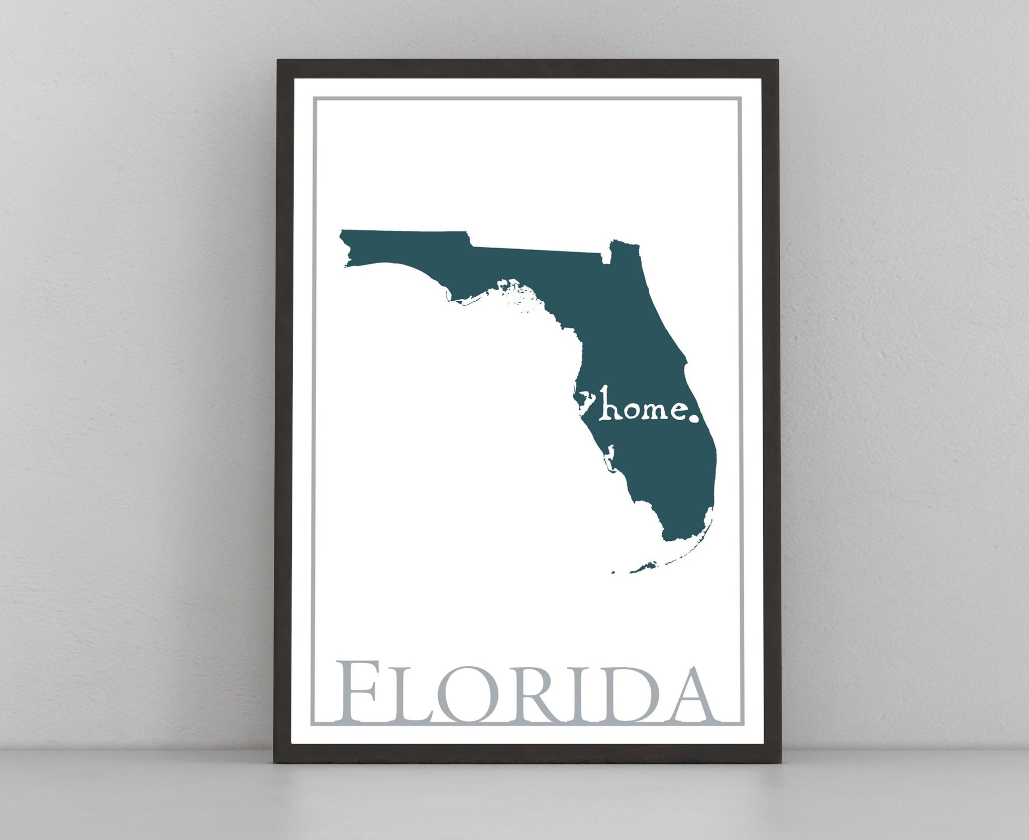Florida Map Wall Art, Florida Modern Map Poster Print, Home Wall Decor, City Map, Florida City map poster, Modern map poster, State Poster