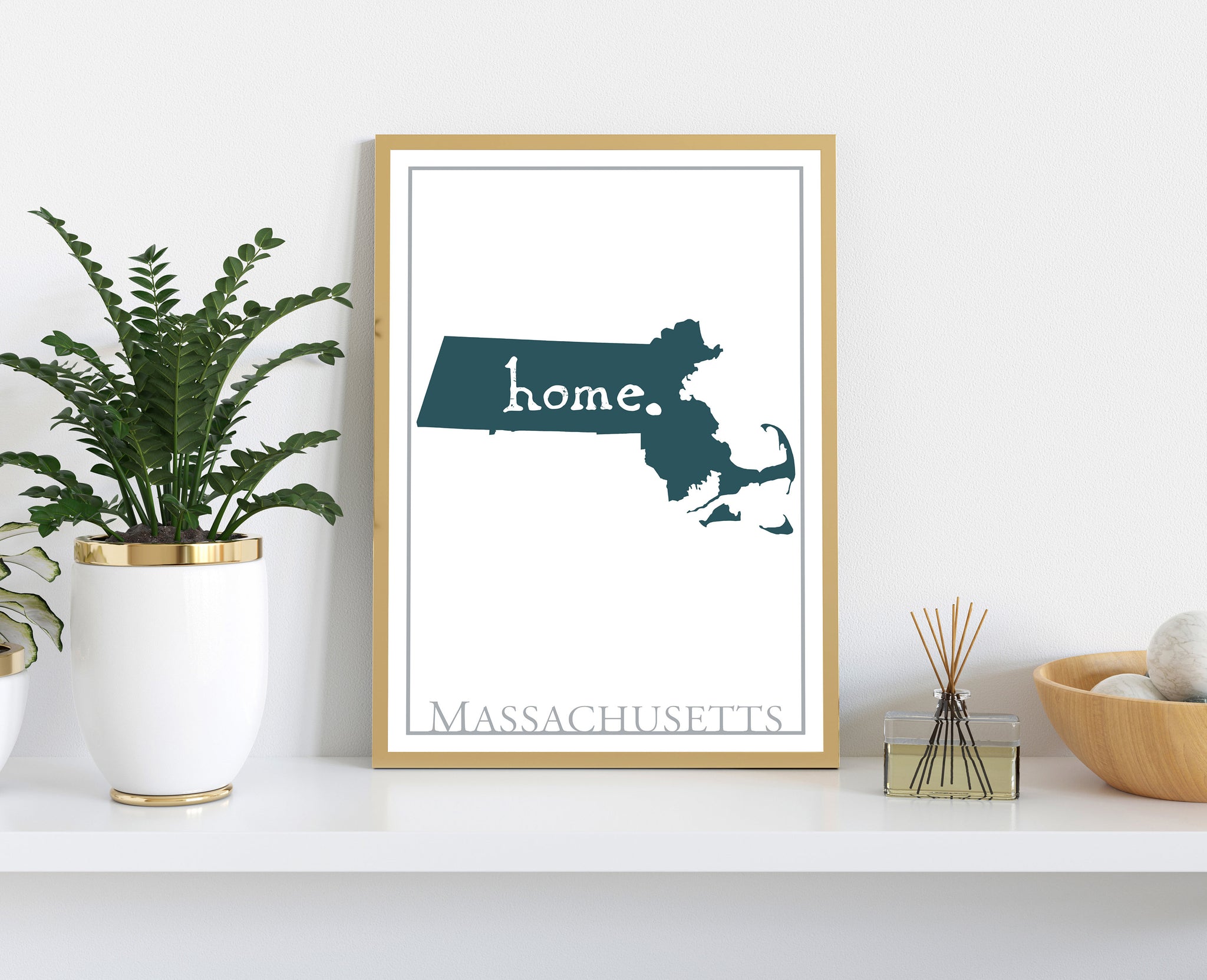 Massachusetts Map Wall Art, Massachusetts Modern Map Print, Wall  Decor, City Map, Massachusetts City Poster Print, State Poster, Home Gifts