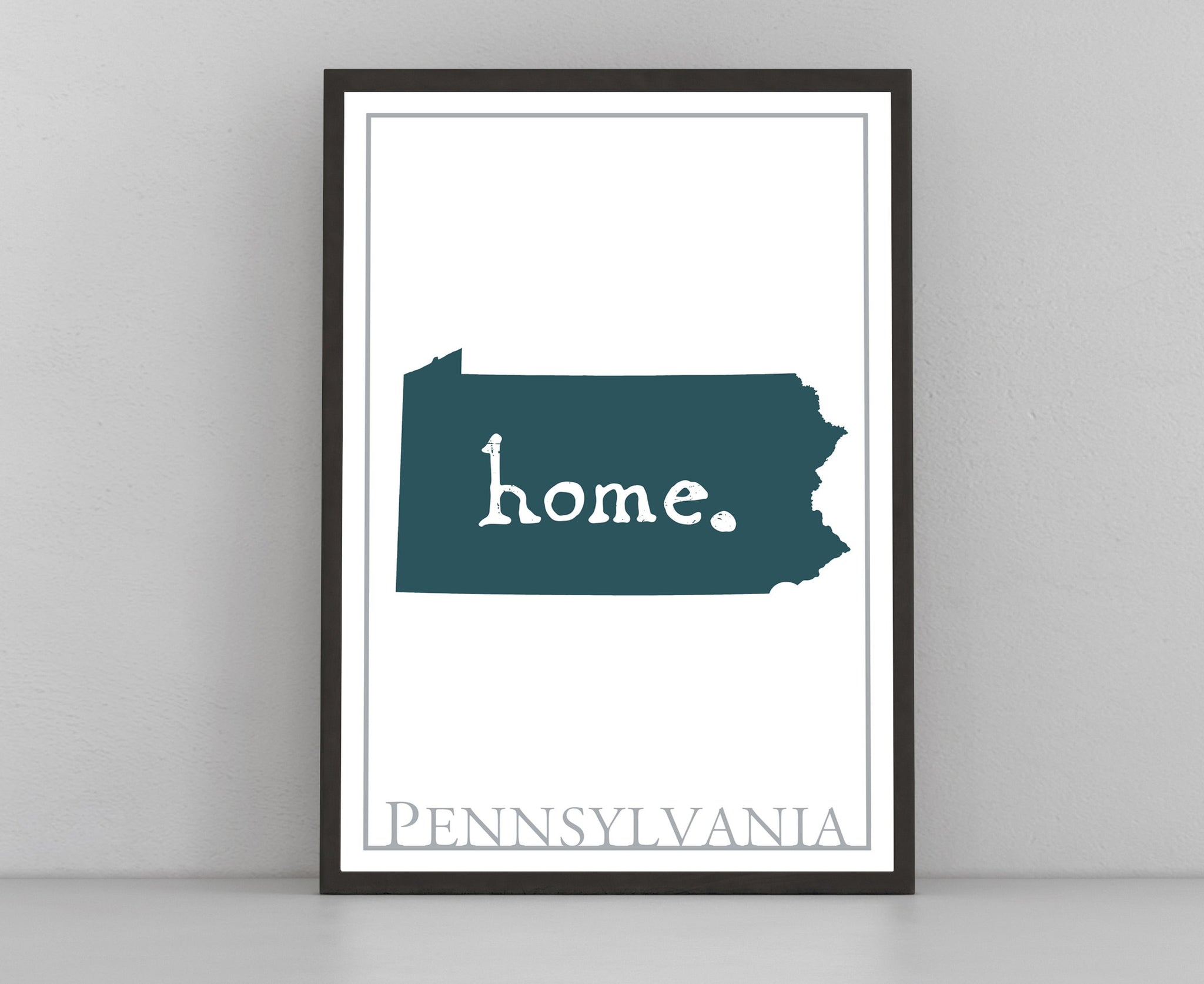 Pennsylvania Modern Map Print