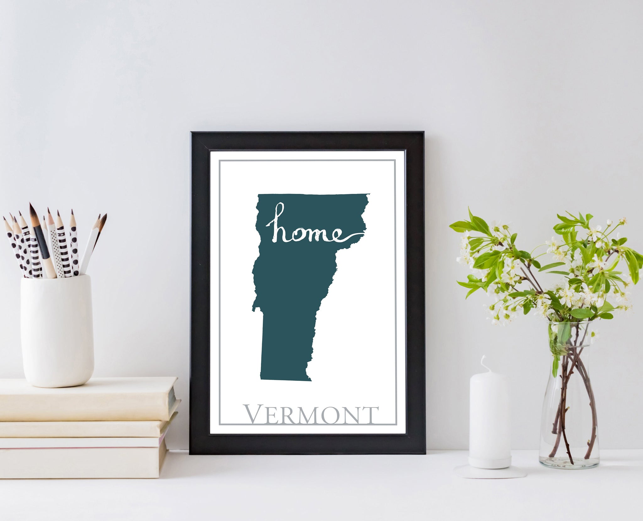 Vermont Map Wall Art, Vermont Modern Map Print, City map wall decor, Vermont City Poster Print, Vermont State Poster, Home wall decor, Gifts