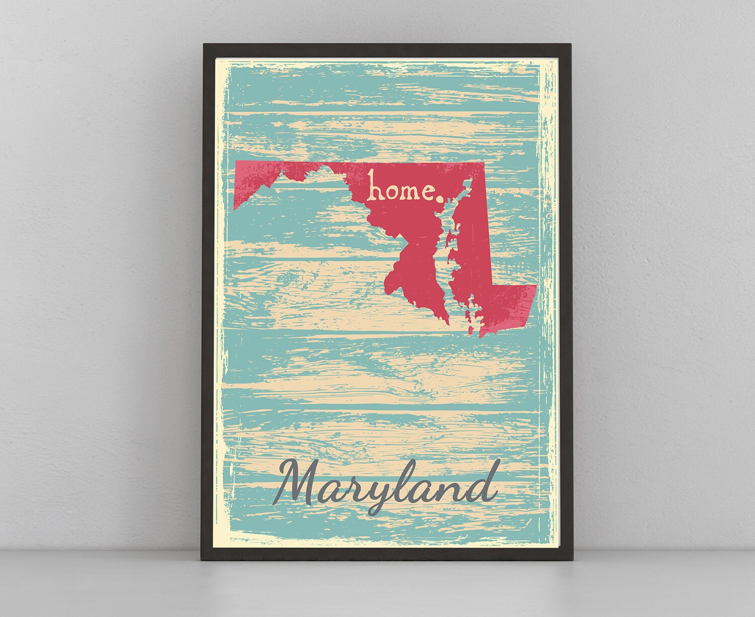 Retro Style Travel Poster, Maryland Vintage State Poster Printing, Home Wall Art, Office Wall  Decor, Poster Prints, Maryland State Poster