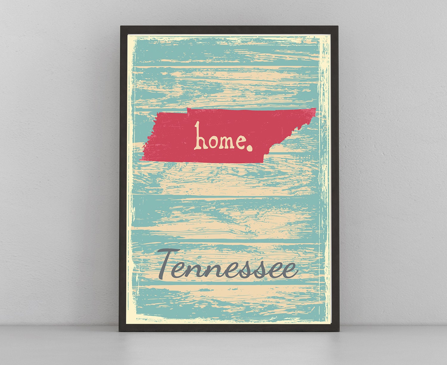 Retro Style Travel Poster, Tennessee Vintage State Poster Printing, Home Wall Art, Office Wall  Decor, Poster Prints, Tennessee Map Poster