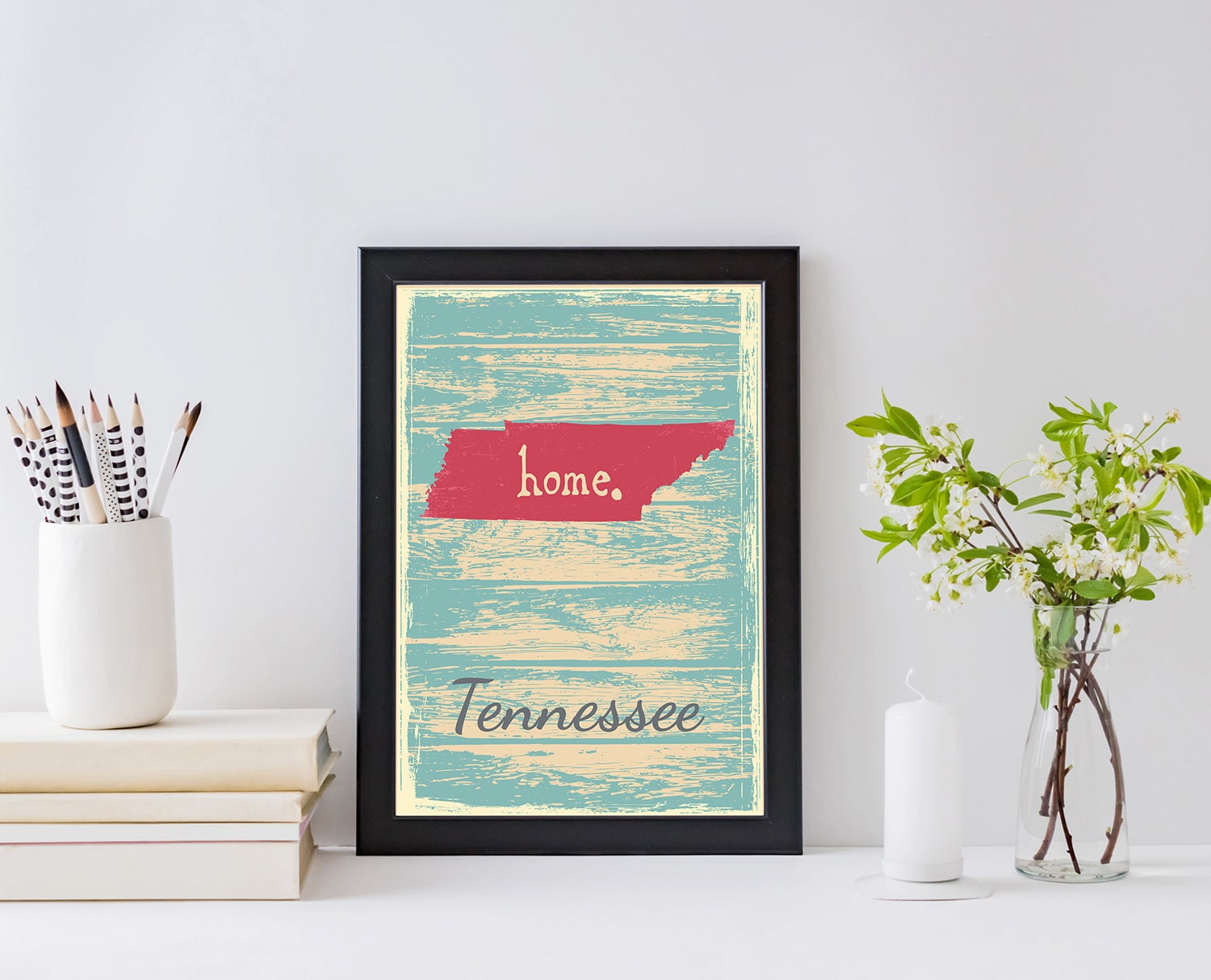 Retro Style Travel Poster, Tennessee Vintage State Poster Printing, Home Wall Art, Office Wall  Decor, Poster Prints, Tennessee Map Poster