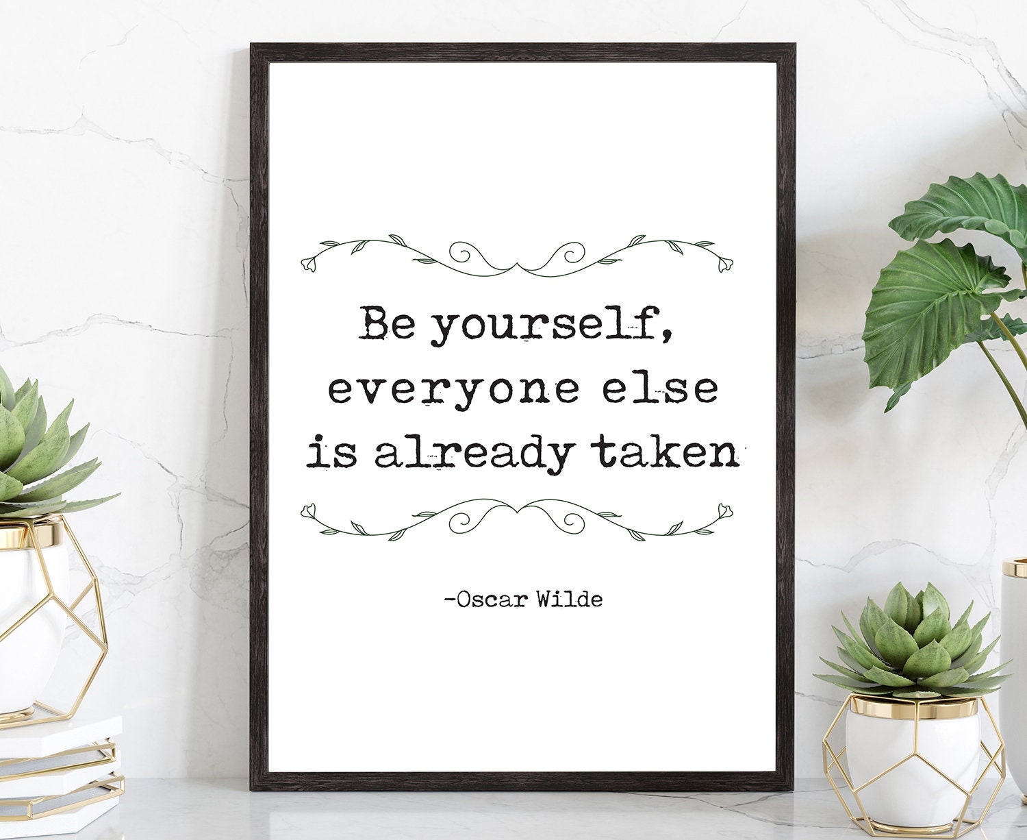 Be Yourself Everyone.., Oscar Wilde quote poster print, Home wall decor, Motivational quotes, Poster prints, Kids wall decoration, Home gift