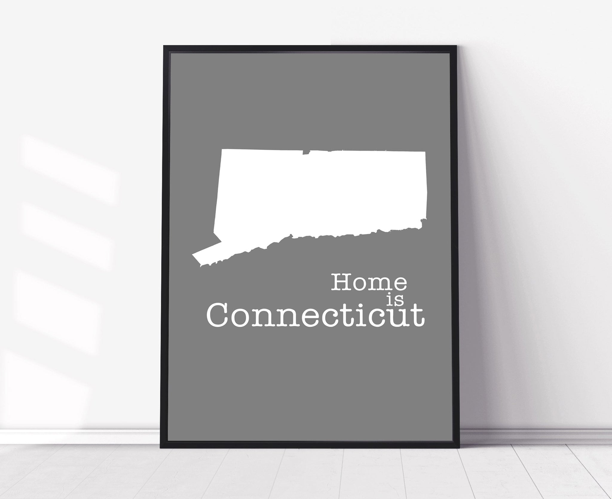 Connecticut Map Wall Art, Connecticut Map Wall Decor, City Map Poster Print, Connecticut State Poster, Home wall decor, Office wall decor