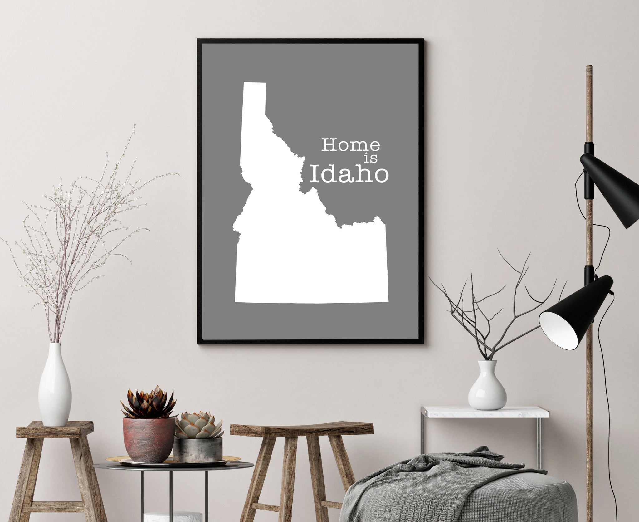 Idaho Map Wall Art, Idaho Map Poster Print, City map wall decor, Idaho State Poster Print, Home wall decor, Office wall decor, Kids room art