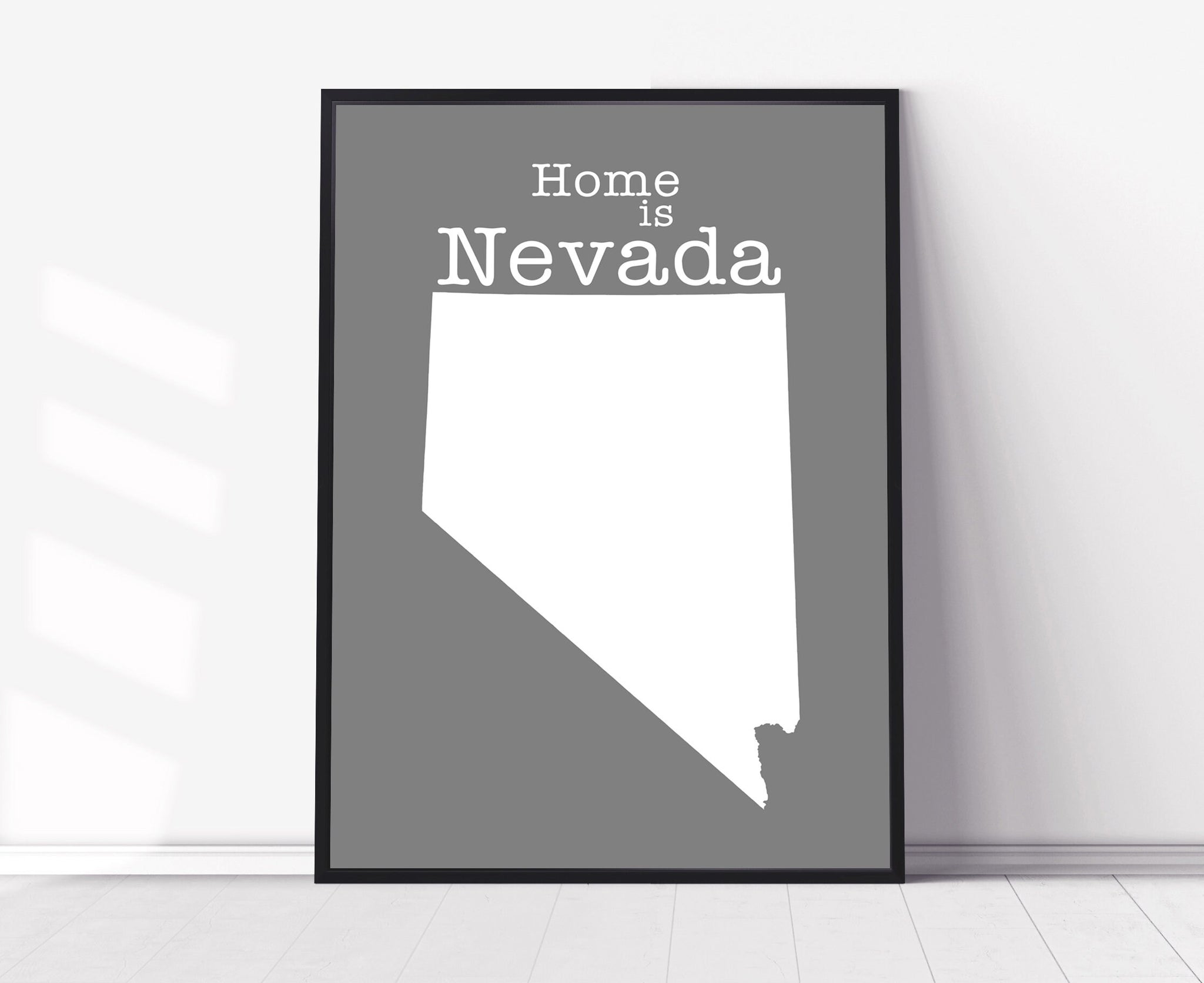 Nevada Map Wall Art, Nevada Modern Map Poster Print, City map wall decor, Nevada City Poster, State Poster, Office room wall art, Posters
