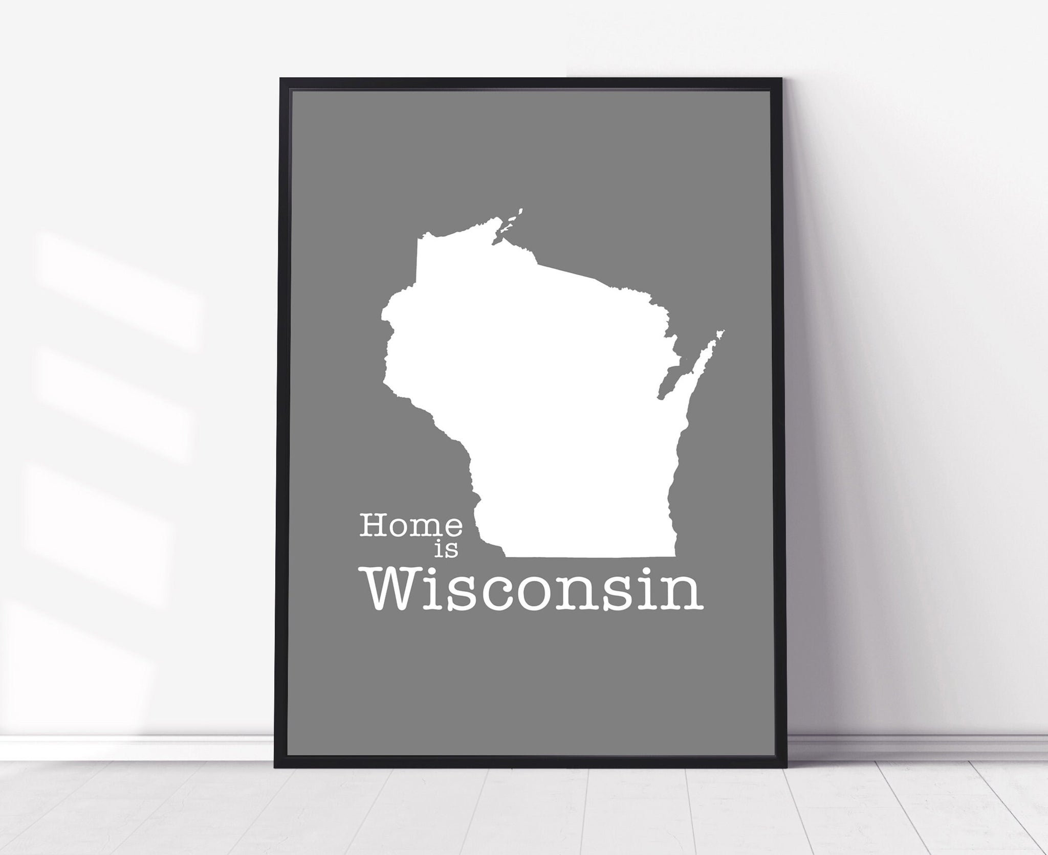 Wisconsin Map Wall Art