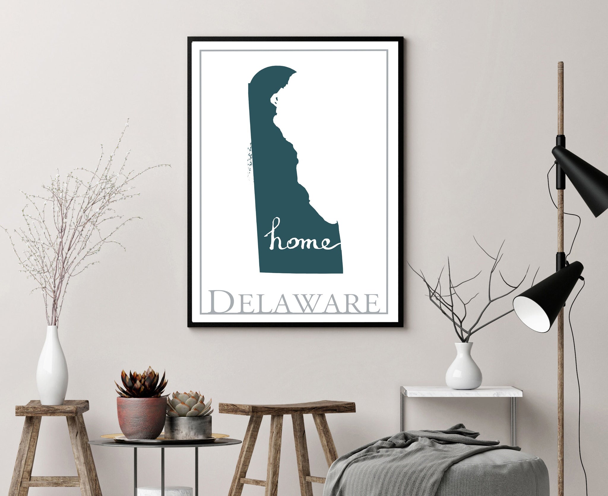 Delaware Map Wall Art, Delaware  Modern map poster, Home Wall Decor, City map poster, Delaware City Poster, State Poster, Home wall decor